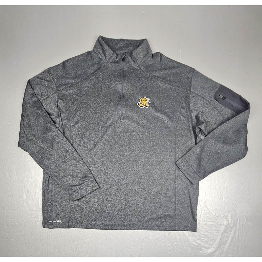 Ping Ranger Pullover Shirt Mens XXL Gray Golf Qt Zip Wichita State Shockers
